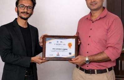 SPM Convent School Certificate Of Appreciation